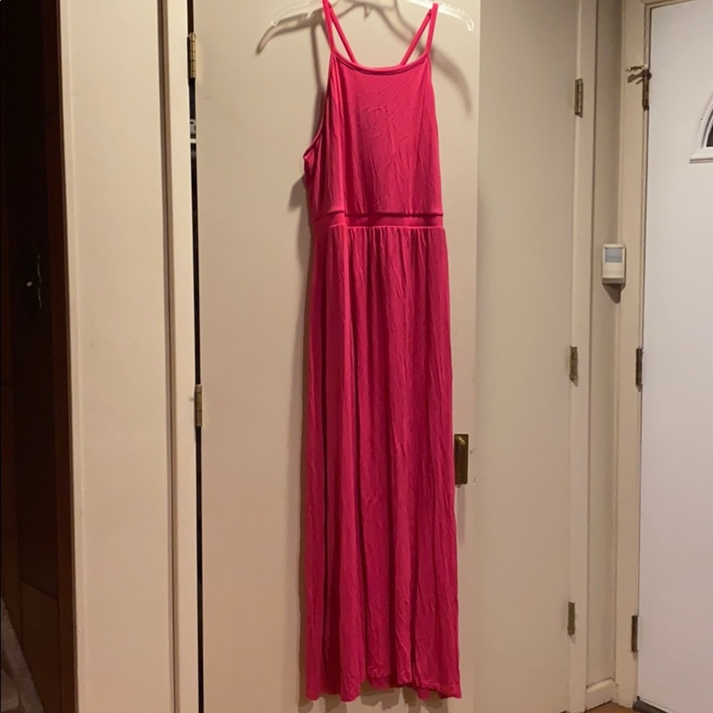 Hot Pink Old Navy Maxi Dress